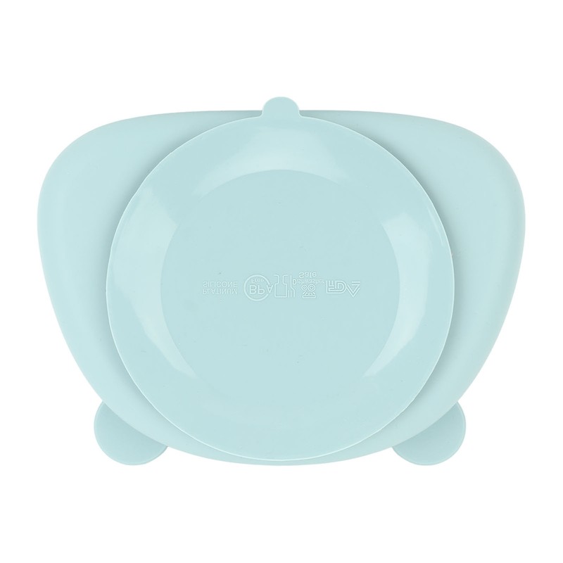 4pcs Children Plate Utensils Set Silicone Suction Bowls Set Toddler