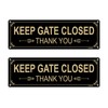 FHEGI 2PC Please Keep Gate Closed Sign, 10 x 3