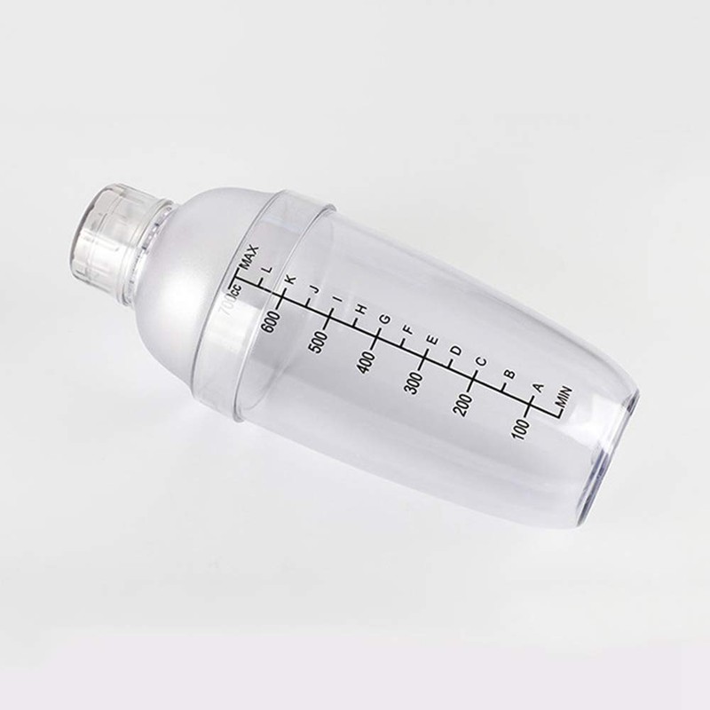 FEOOWV Plastic Cocktail Shaker, Hand Drink Mixer Boba Tea Shaker