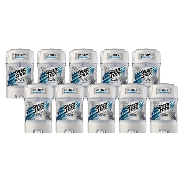 Speed Stick Anti-Perspirant Deodorant Power Gel, 3 Ounce (Pack of 10)