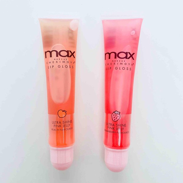 (3Pack) MAX Makeup Cherimoya Pink Jelly Peach Lip Gloss