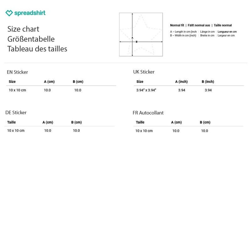 Spreadshirt Peace in Ukraine Sticker, 10 x 10 cm, White