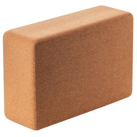 CoreFit Yoga Brick | Eco-Friendly Natural Cork Yoga Block, Pilates Equipment for Gym & Home | Yoga Equipment Essentials, Anti-Slip Pilates Block | Support Yoga Poses