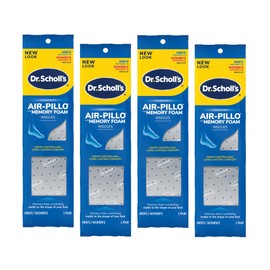 Dr. Scholl’s Air-Pillo with Memory Foam Insoles Men & Women Trim To Fit (Pack of 4)