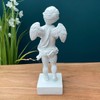 29cm Tall Too Cool Quirky Cherub Wearing Sunglasses Ornament (White)