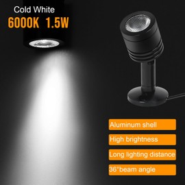 Taysing LED Mini Indoor Spotlight – Accent Lighting for Display Shelves, Paintings, Plants, Jewelry, Showcase, Under Cabinet – Adjustable Indoor Spot Light(Cold White Dimming&Timing)