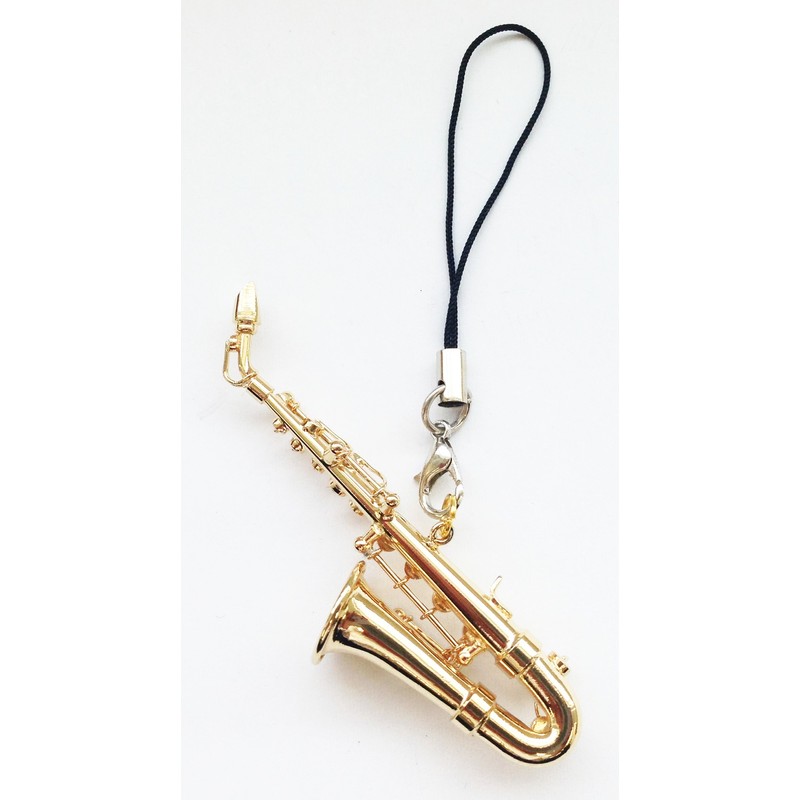Sunrise Sound House Miniature Musical Instrument, Metal, Alto Saxophone, 2.4