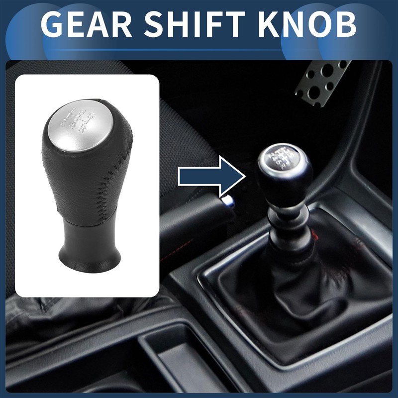 INFINAUTO 5 Speed Gear Shift Knob Front Automatic Transmission Shift