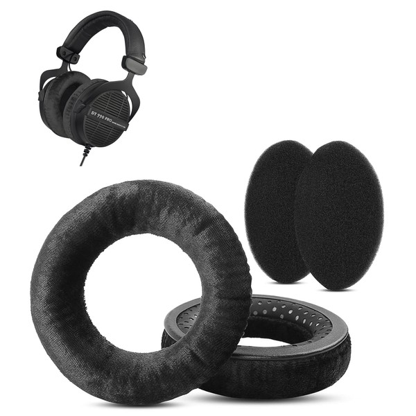 XRHTONG Soft Fabric Ear Pads Replacement Compatible with Beyerdynamic DT