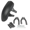 Motorcycle Rear Mudguard ABS Metal Black Tire Splash Guard Universal