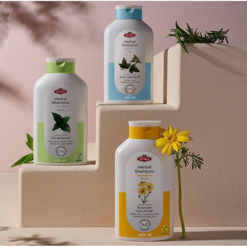 OTACI Herbal Shampoo with Nettle – Vegan Daily Hair Cleanser