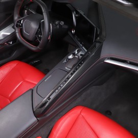 Ynei ABS Carbon Fiber Center Console Dash Trim Cover Set Fits Corvette C8 2020-up
