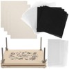COHEALI Flower Press Kit, Wood Leaf Plant Press Kit Dried