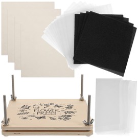 COHEALI Flower Press Kit, Wood Leaf Plant Press Kit Dried Flower Pressing for DIY Arts and Crafts Lovers
