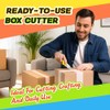 JETMORE 4 Pack Folding Utility Knife, Razor Knife for Cardboard,