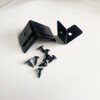 Sutfmwe 4 Pcs Black Metal Corner Protector, Decorative Right Angle