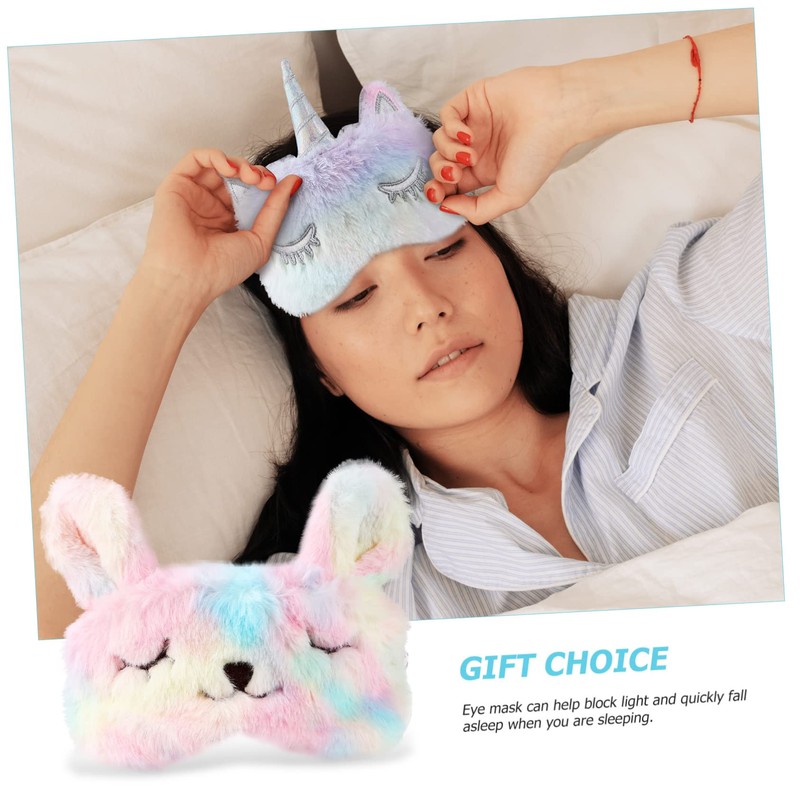 IWOWHERO 3pcs Convenient Eye Covers Reusable Sleep Mask Light Blocking