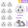ZeriLion 8 Pack Self AdhesiveKitchen Appliance Casters, 360° Swivel -
