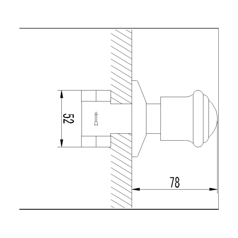 PaulGurkes Flush-Mounted Shut-off Valve 1/2 Inch