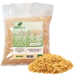 Toasted Coconut Flakes 2 POUNDS - Desiccated Coconut Color-Brown Coconut Chips