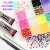 18000Pcs Resin Jelly Bedazzled Kits 24 Colors 4MM Rhinestone Diamond