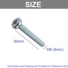 TERF® M6 X 60mm Pozi Pan Machine Screws M6 (6mm)