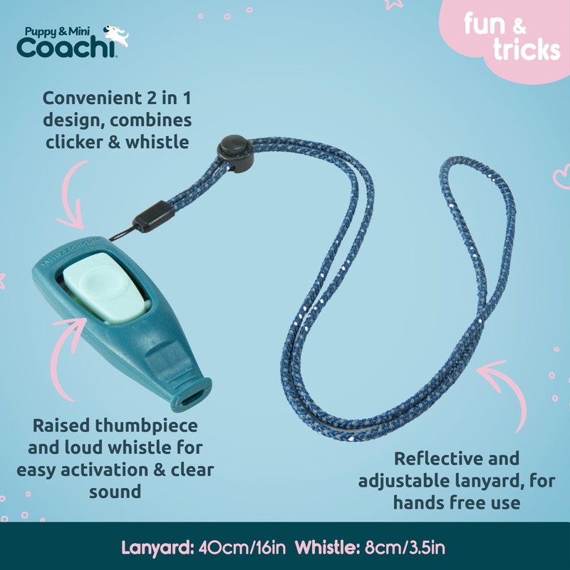 Coachi Puppy & Mini Whizzclick - 2-in-1 Combined Clicker and