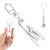 Pilarmuture Portable Precise Thread Size Checker Keychain,Precise Bolt Size Finder