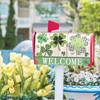 Welcome St Patrick's Day Holiday Magnetic Mailbox Covers Standard Size