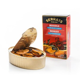 SERRATS MUSSELS IN PICKLED SAUCE 3.88 OZ (110 G) (12-Pack)