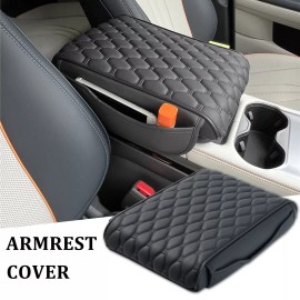 PU Leather Car Armrest Cover Pad Center Console Box Cushion Mat Car Accessories