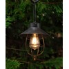YAKii 2 Pack Solar Lantern Hanging Waterproof Outdoor Metal Solar