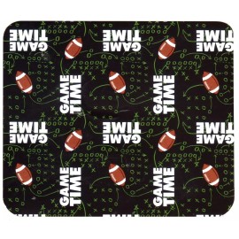 Kane Home Football Fleece Throw Blanket Green 50 x 60 Inches, Machine Washable