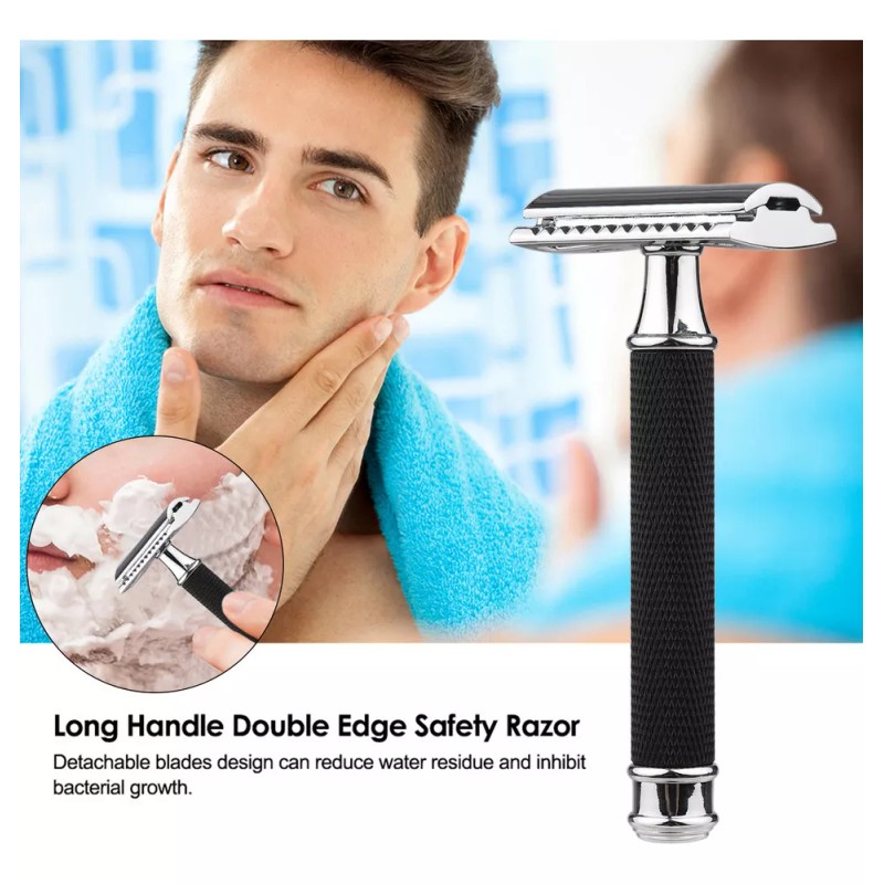 Generic Maquinilla De Afeitar Tradicional De Acero Inoxidable Con Bo