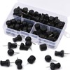 Dennty 65 Pcs Push Pins Wooden Push Pins 3 Types