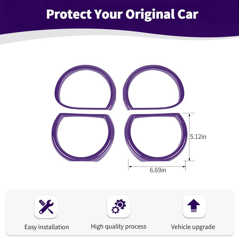 for Challenger Headlight Cover Trim Fit for Dodge Challenger 2015-2023