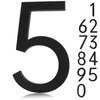 Adress Numbers - Self Adhesive 5 Inch Black Mailbox Numbers