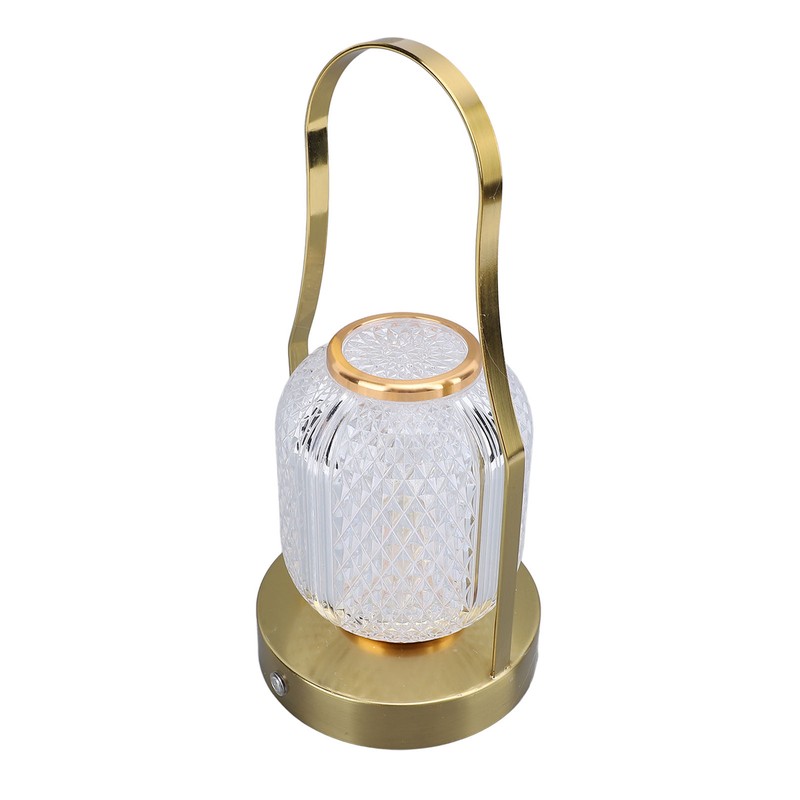 Cordless Rechargeable Lantern LED Table Lamp 3600mAh Battery Operated Stepless