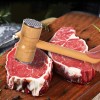 Misorel Martillo Aplanador Y Ablandador Carne 30cm Madera Natural