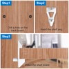 INCREWAY 50pcs Cabinet Board Support Pegs, White Plastic Shelf Pins,