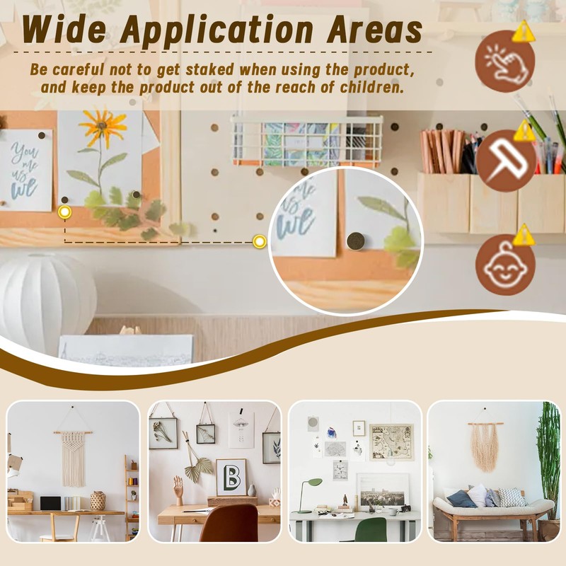 200 PCS Thumb Tacks for Wall, LPZNUYVC 7/16 Inch Decorative
