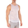 Gary Majdell Sport Men's Breathable Athletic See-Through Smooth Mesh Tank