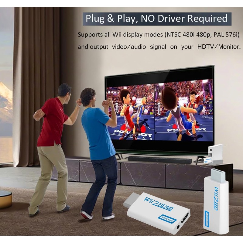 sartyee Wii to HDMI Converter, Wii2 to HDMI for HD