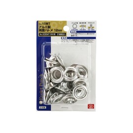SK11 Double-Sided Eyelet Balls, Aluminum, 0.5 inches (12 mm), 20 Pairs Equivalent, No. 15MT