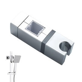 Adjustable Shower Bracket,360° Angle Shower Holder Bracket,No Removal of Shower Head Holder with 4 Sizes Slip-On Lift Rod Mounts for Any Rail Rectangular Shower Rails(18x30,22x22,25x25,30x15mm)