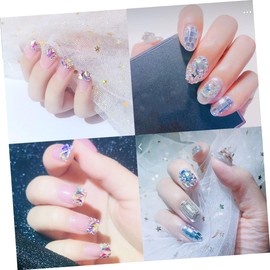 Housoutil 200pcs Ab Crystal Flatback Rhinestones Mixed Shapes for Nail Charms Accessories Stunning Manicure Gems for Creative Nail Designs Home Decor