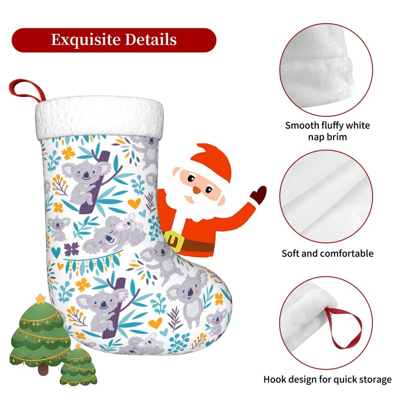 FFCrying Cute Koala Bears Christmas Stocking Large Xmas Stockings Ornaments