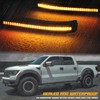 RUXIFEY Sequential LED Side Mirror Reflector Lights Smoked Lens Compatible