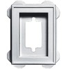 Builders Edge 130130002001 Recessed Mini Mounting Block 001, White