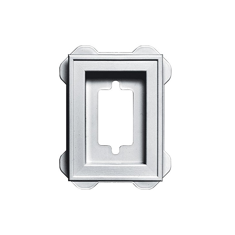 Builders Edge 130130002001 Recessed Mini Mounting Block 001, White